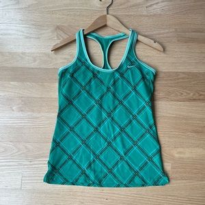 NIKE Fit Dry Racerback Tank With Built In Bra Size Small